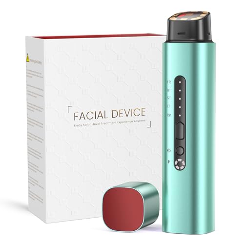 Professional Radiofrequency Face Massager, Microcurrent Facial Massager, Electric Beauty Device Anti-Wrinkles, Anti-Aging, Anti-Acne, Lifting and Firming for Face and Neck (Green)