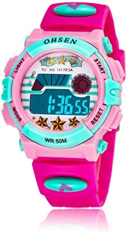 Kids Electronic Watch for Boys and Girls,LED Display Outdoor Sports Waterproof and Multi-Function,Best Holiday and Birthday Gifts.
