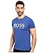BOSS Orange Men's Tommi 3 Printed T-Shirt Blue T-Shirt MD