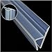 Glass Shower Door Seal Strip(No adhesive Include), Frameless Weather Stripping Seal Sweep for Door Windows, Flexible with Durable Weatherproof Silicone for 3/8