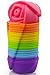 Mirenlife Reusable and Non-stick Mini Silicone Baking Cups/ Muffin Cups/ Mini Cupcake Liners/ Mini Chocolate Holders/Truffle Cups -24 Pack-6 Vibrant Colors (Rose)