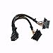 Fotag OBD2 OBDII 16 Pin Splitter Extension 1x Male and 2X Female Cable Adapter Y Connector 1FT/30CM