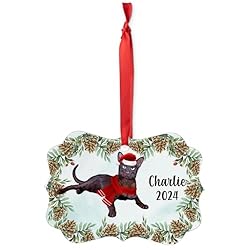 Solid Havana Brown Cat Christmas Ornament 2024