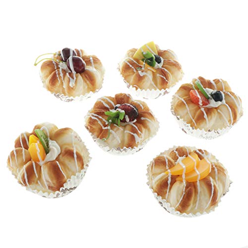 B Blesiya 6PCS Artificial Bread Hotel Kitchen Decorative Food - Thumbnail 7
