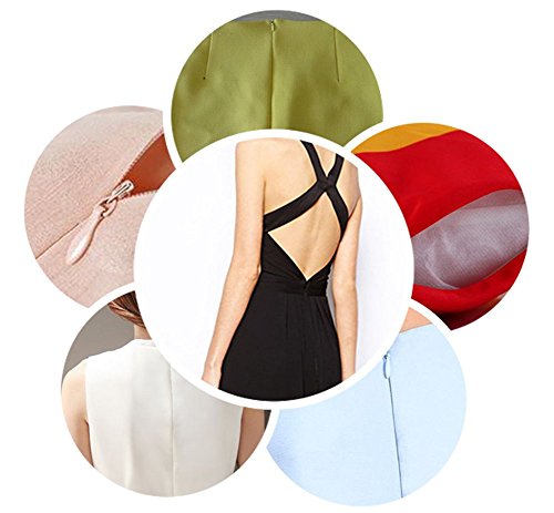 50pcs Long Nylon Invisible Zippers for DIY Sewing Back Dress Cushion Tailoring Accessories Tailor Tool (Grey, 7inch) - Thumbnail 5