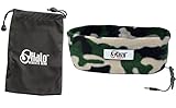 CozyPhones Sleep Headphones with Travel Bag - Ultra Thin Earphones - Most Comfortable Headphones for Sleeping - Perfect for Air Travel, Relaxation, Meditation & Insomnia - CAMO