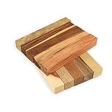 Legacy Woodturning, Exotic Wood Pen Blank 10 Piece Variety Pack, with Highly Figured Cocobolo, Tigerwood Ebony, Monkeypod, Mango, Teak, Granadillo