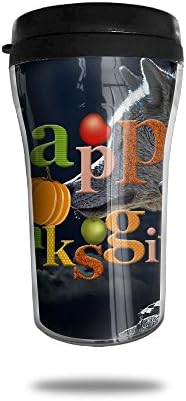 Happy Thansgiving Wall Insulated Coffee Mug For Hot Or Cold Drinks