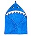 ComfyTots Shark Hooded Baby Towel: 100% Organic Bamboo Animal Ear Hood Bath Towel for Baby Boys & Girls|Ultra Soft, Extra Absorbent, Antibacterial Bath Towel for Babies & Toddlers|Top Baby Shower Gift