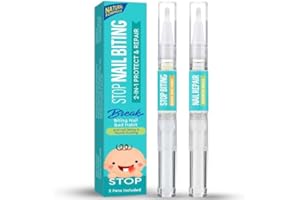 ALSTEN Nail Biting Treatment For Kids, Thumb Sucking Stop for Kids, Anti-Nail-Biting Polish, Nail Biting Deterrent with Bitter Taste, All Natural Formula 2 PCS