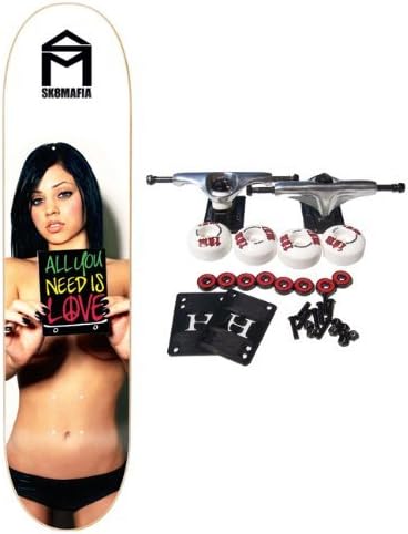 SKATE MAFIA Complete Skateboard Hot Girls - Gabby All U Need Is Love - 8.19