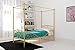 DHP Canopy Metal Sturdy Bed Frame, Twin, Gold
