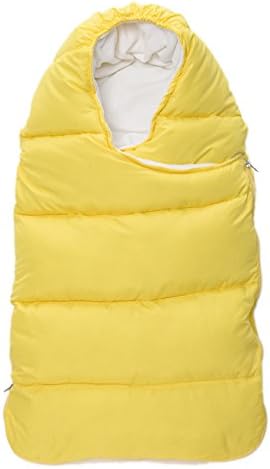 Mrotrida Unisex Baby Winter Removable Synthetic Down Sleeping Bag Double Zipper（S/M/80x45cm, Yellow