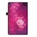 Fintie Folio Case for Amazon Fire HD 8 (Previous Generation - 6th) 2016 release - Slim Fit Premium Vegan Leather Standing Protective Cover With Auto Wake / Sleep, Fantasy Diamond