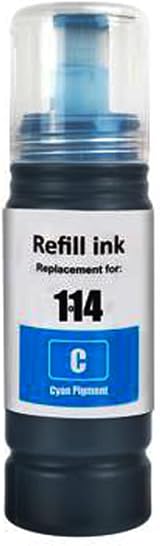 PP Ink Bottles for Epson ET-8500 ET-8550 EcoTank Compatible 114 BK PB C M Y GY view 4