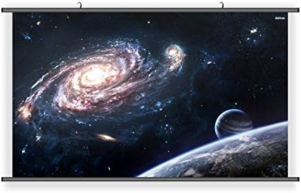 POSTUP Galaxy Outter Space Universe Hanging Wall Scoll Fabric Decorative Horizontal Poster (21.6" x 13.8") - PUGALAXY27