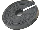 KONMAY 3 Meters 10.0x2.0mm Embossed Black Soft Flat Real Cowhide Leather Cord/straps