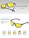 PAERDE Polarized Wayfarer Sunglasses For Men Women Retro UV400 Brand Designer Sun glasses Metal Frame PA07(Night vision-BY)