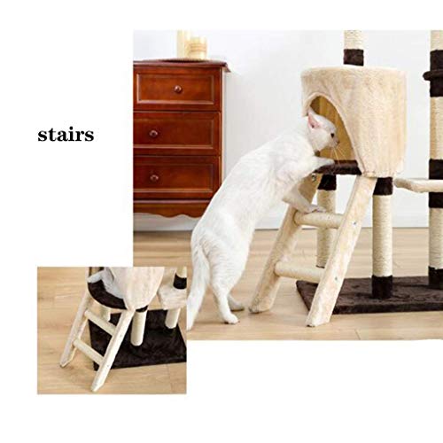 FTFDTMY-Treppenkatze-Klettergerst-Katzennest-Kratzbaum-Einteiliger-Sisal-Katzenspielzeug-Haustierbedarf-Katzensprungplattform-Yan-Gre-39-46-136-cm