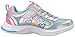 Skechers Kids Girls' Swift Kicks-Super Skillz Sneaker,Silver/Multi,