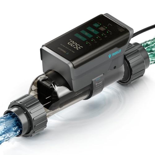 TP30 Salt Chlorine Generator for Pools up to 40,000 Gallons, Smart Salt Chlorinator with App Monitoring, ETL Listed, Auto Reverse Polarity Cell, Standard Plumbing Fit