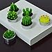 mifengda 12 PCS Cute Succulent Cactus Candles Smokeless Cactus Tealight Candles Delicate Decorative Candles for Valentine's Day Birthday House-Warming Party Wedding Spa Home Decoration Gifts