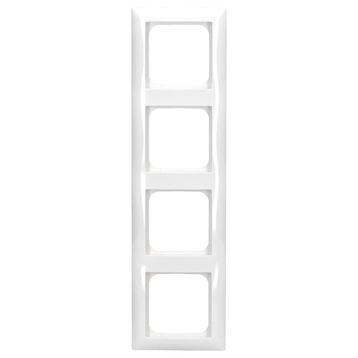 Busch-Jaeger 459852 Frame 4-Way 1724-914 Alpine White Busch-Balance SI Cover Frame 4011395191590, 9 x 30 cm