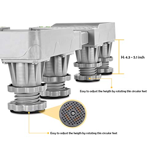 5 Refrigerator+Rollers+Adjustable+Locking+Pedestal