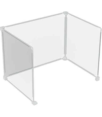 Desk Divider Privacy Acoustic Panel - Sneeze Guard Foldable U-Shaped