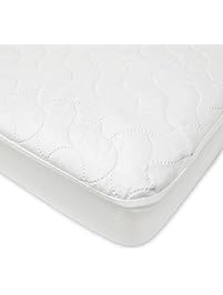 American Baby Company Waterproof Fitted Crib and Toddler Protective Mattress Pad Cover, White