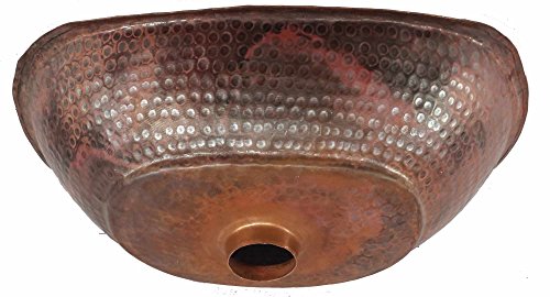 Egypt gift shops SMALL Vessel Hammered Copper Bathroom Sink Bathtub Shape Unique Design
