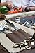 Waxed Canvas Chef Knife Roll - 15 Knife Slots, Card Holder and Zippered Pocket - Genuine Leather and Brass Buckles - Knives Not Included (Beige)