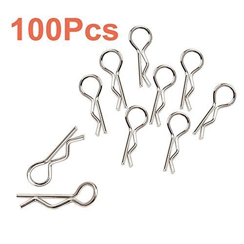 100PCS Universal RC Body Clips Pins for All 1/8 1/10 1/12 Scale Redcat HPI Himoto HSP Exceed RC Car Crawler Truck Buggy Shell Replacement Parts