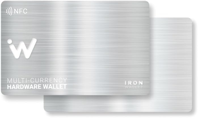 Crypto Wallet - Pack of 2 - Metal Design Card for