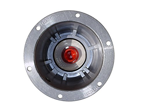 Road King Truck Parts STEMCO 343-4195 Replacement 6 Hole Aluminum HUB Cap with Side Pipe Plug and Gasket - Thumbnail 3