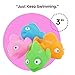 Boley 24 Piece Rainbow Fish Bath Toys – Colorful Floating Educational Pool Toys for Babies, Toddlers, and Kids – Perfect for Bath Tubs and Pool Games – Vibrant Colors and Soft Silicone Interiors