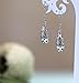 Waterdrop 925 Sterling Silver Filigree Dangle Earrings for Women