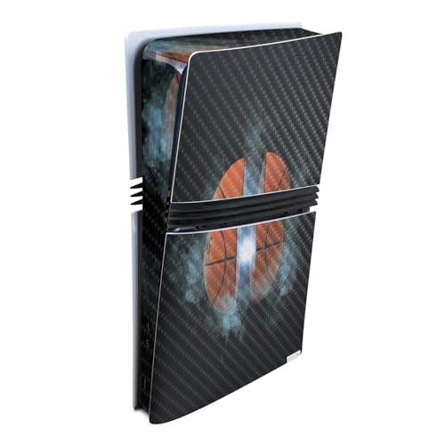 Carbon Fiber Gaming Skin Compatible with Sony PlayStation 5 PS5 Pro Console - B…