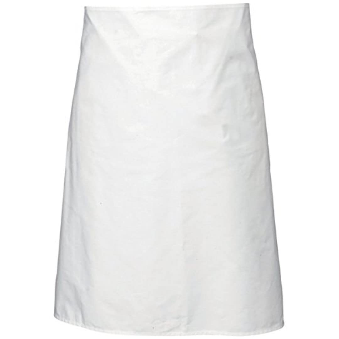 Genware NEV-NA02 Apron, White Waist, 90 cm x 70 cm