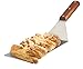 8” Extra-Large Sturdy Stainless Steel Spatula Hamburger Turner with Strong Wooden Handle – Professional Commercial Food Flipper Scraper for Grilling Cooking, Baking for Your Flat Top Restaurants