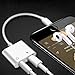 Headphone Adaptor Charger for iPhone 7/7 Plus/iPhone 8/8Plus Phone 7/7Plus Phone X/10 Headphone Audio Adaptor Charger Cable 2 in 1 Connector 3.5mm Female Earphone Accessoriesthumb 2