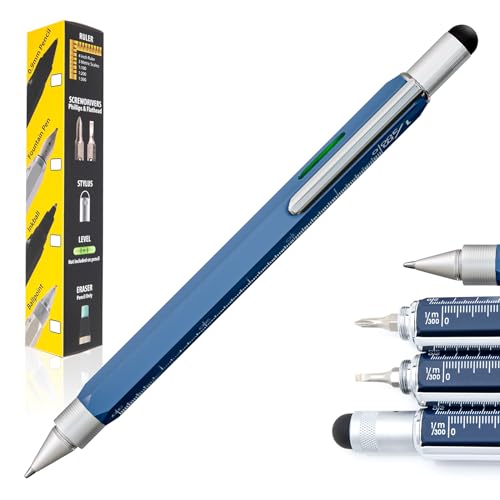 Monteverde USA 9-in-1 Tool Ballpoint Pen in Blue – Multifunctional Pen with Sty…