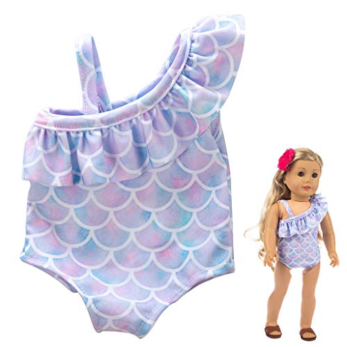 Fiaya Easter Cute One-Piece Swimsuit Clothes Girl Toy for 18 inch Doll Accessory Girl's Toy (Multicolor C)