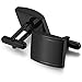 Jstyle Jewelry Stainless Steel Cufflinks for Men 2 Pairs a Set Unique Business Wedding Black