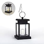 LED Solar Mission Lantern, Vintage Solar Powered Waterproof Hanging Umbrella Lantern Candle Lights, Led with Clamp, Lighting Decoration, by Jewelvwatchro 10 Lumen (1 Pack)
