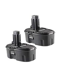 2 Paquetes Masione 18 V Ni-CD Batería de repuesto para Dewalt DC9096 DW9095 DE9095 dc9099 DE9039 DE9096 DE9098 DW9096 DW9098