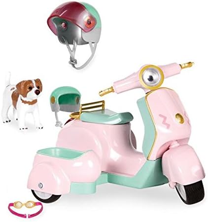 LORI - LET’S GO FOR A SPIN SCOOTER! - Lori Scooter with Sidecar and Pet. Working Lights &amp; FM Radio .