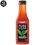 Pure Leaf, Iced Tea, Raspberry, Sweetened, Real Brewed Black Tea, 18.5 fl oz. bottles (12 Pack)