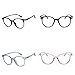 Qjoy Women Anti-Blue Light Glasses, Can Reduce Eyestrain Headache Glasses, Women Spectacle Optical Frame Glasses Clear Lens, Lady Vintage Computer Anti-Radiation Eyeglasses