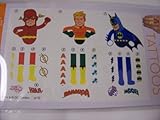 DC Comics Hand Tattoos ~ Flash, Aquaman, Batman (3 Tattoos, 1 Sheet)